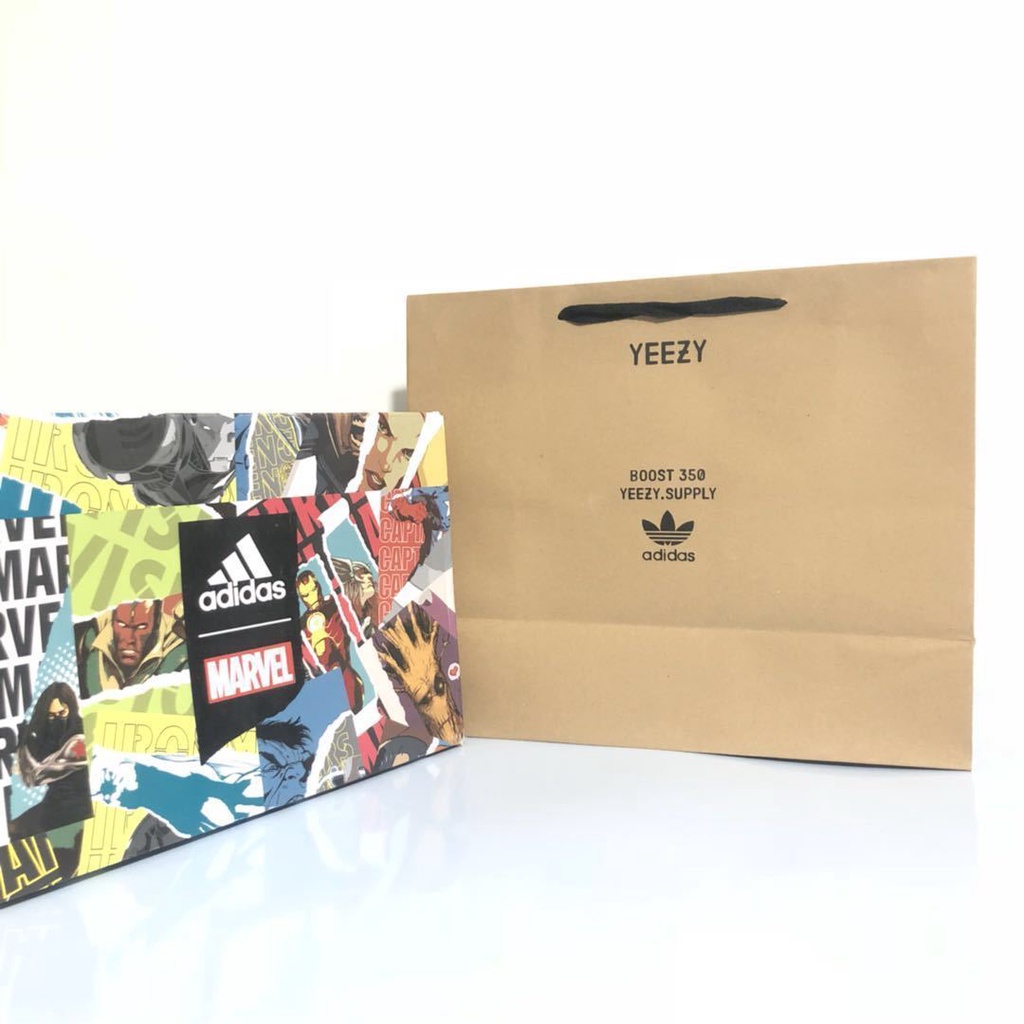

T10 Adidas Coconut/Clover Kraft paper bag handbag shopping bag gift bag environmentally friendly odo