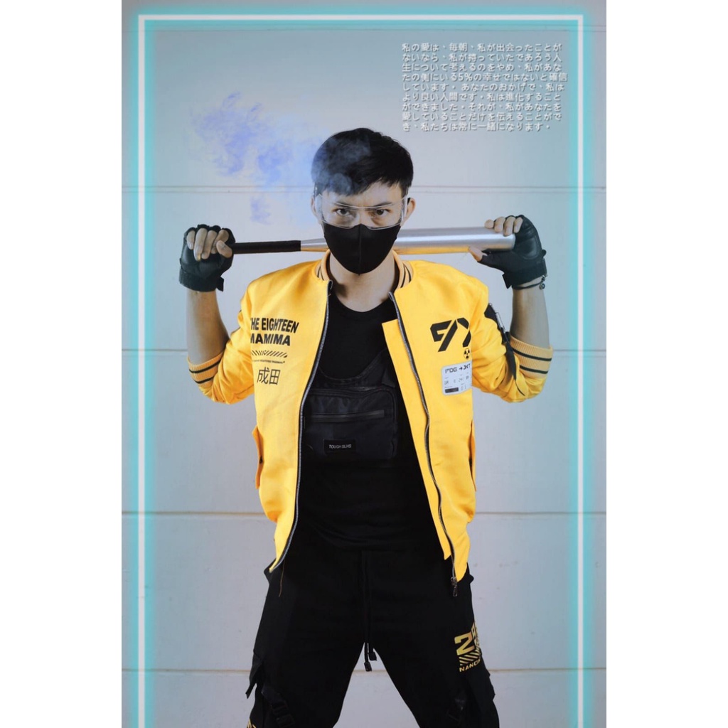 AWNX - CITAYAM FASHION WEEK VIRAL TECHWEAR BOMBER 2986 JACKET YELLOW BEE VERSION