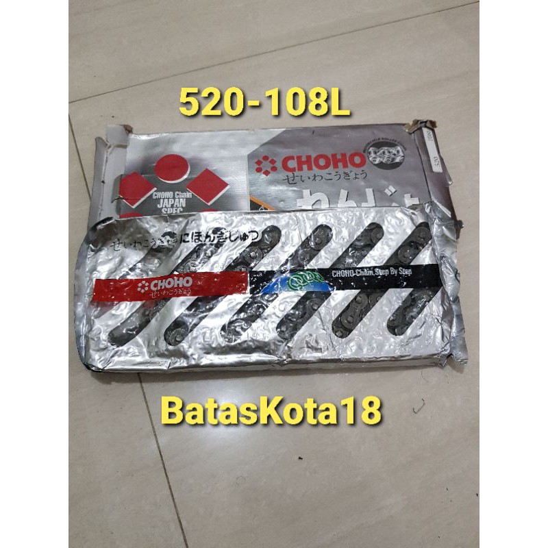 Rantai Rante 520-108L Ninja250-Ninja 250-Tiger New-Tiger Revo-RX250-CBR250-NSR Original Choho