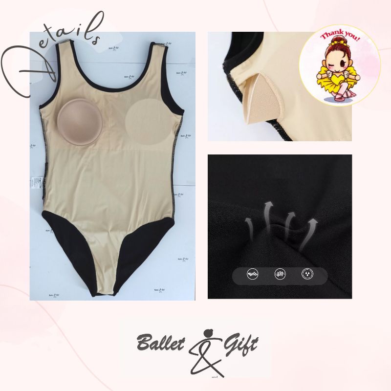 Jual Basic Sleeveless Leotard with Chest Pad Shopee Indonesia