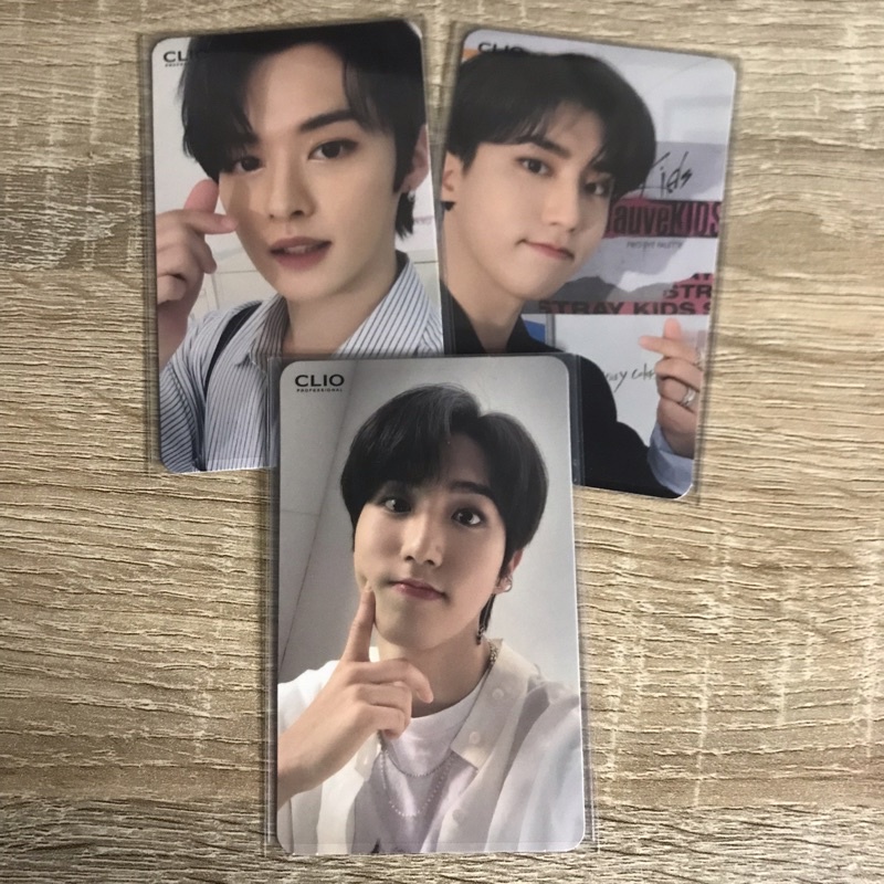 LEE KNOW HAN JISUNG PHOTOCARD PC CLIO MILD OFFICE