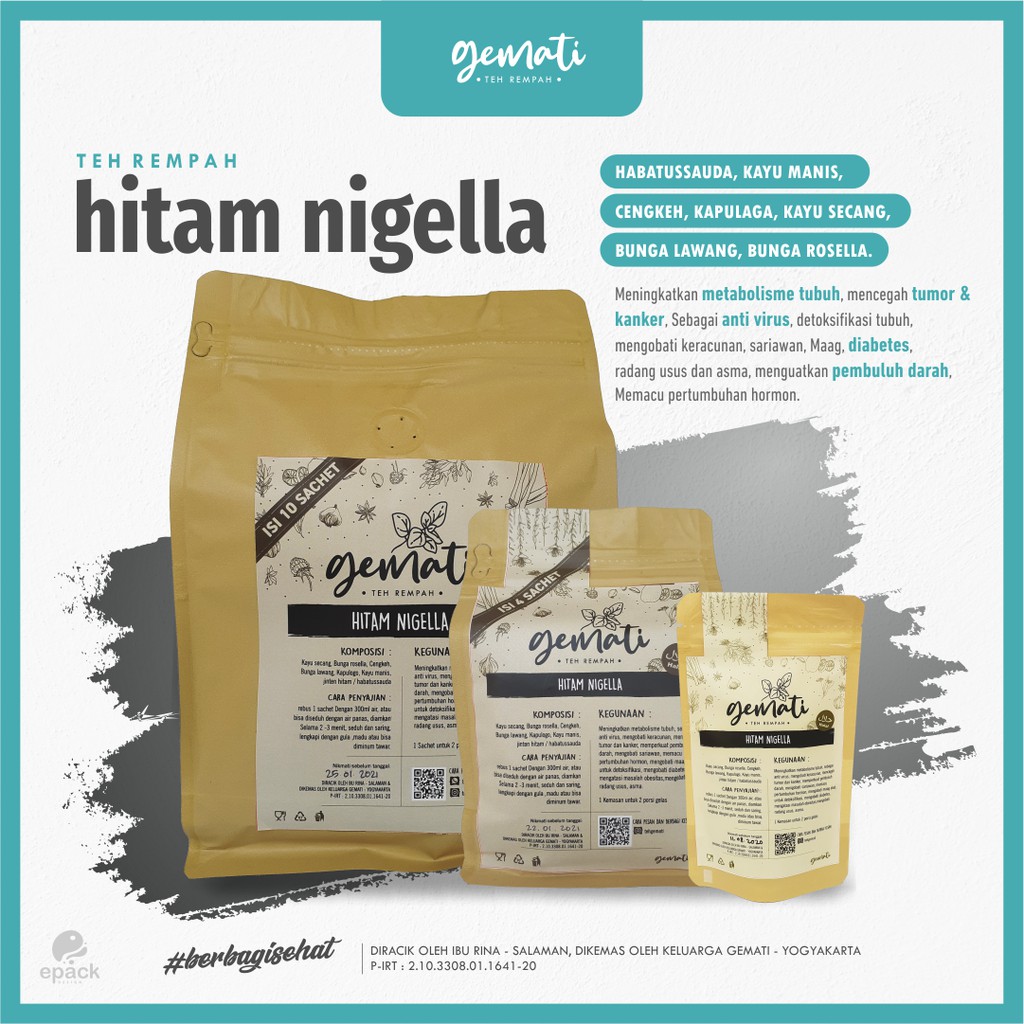 

Teh Detox - Habbatusauda / Teh Rempah Minuman Kesehatan / GEMATI Hitam Nigella