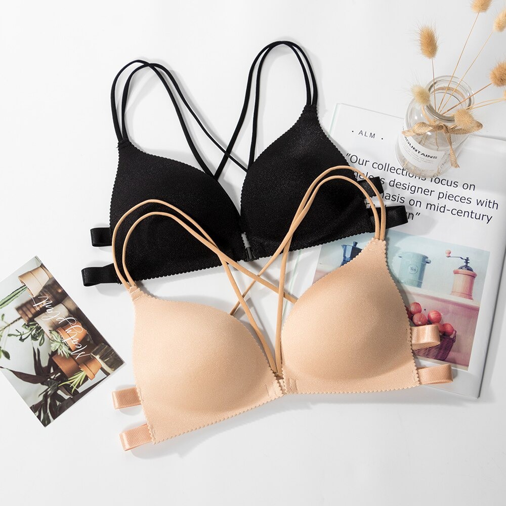 Serafina♣ | VOLTA BRA KANCING DEPAN BRA WANITA SEAMLESS SEXY TANPA KAWAT TALI KECIL