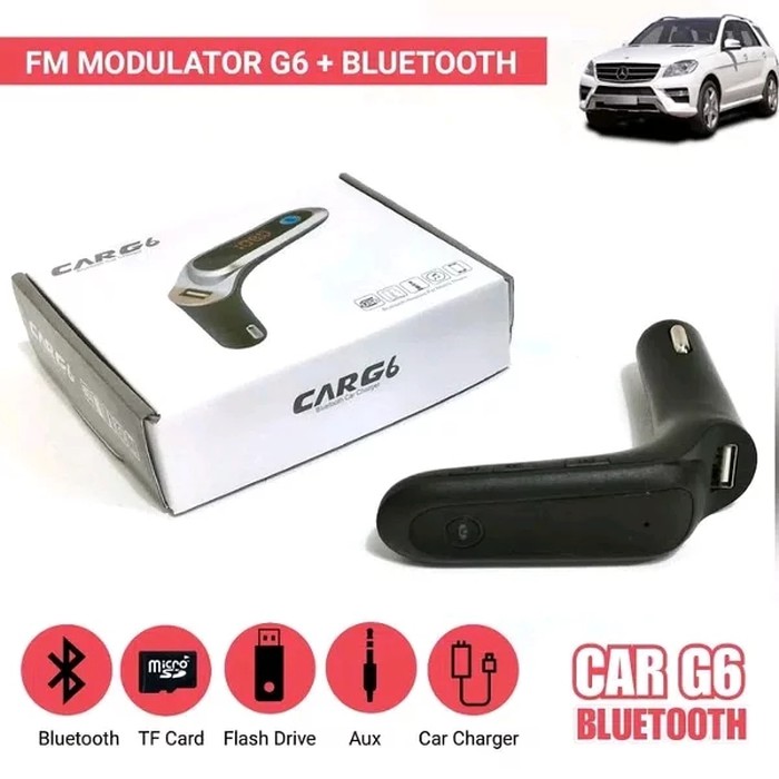 CARG 6 Car FM Modulator MP3 Bluetooth