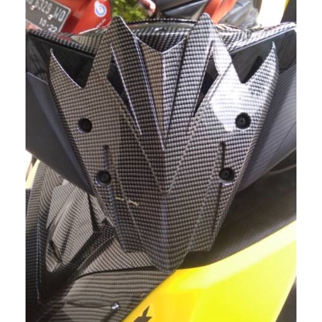 Cover Tutup Batok Aerox 155 Karbon Nemo Original / Windshield Winsil Visor Aerox 155 Carbon - Charmoto