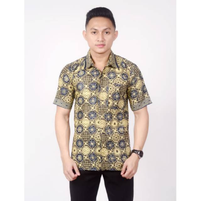 Kemeja batik NEW sogan biru