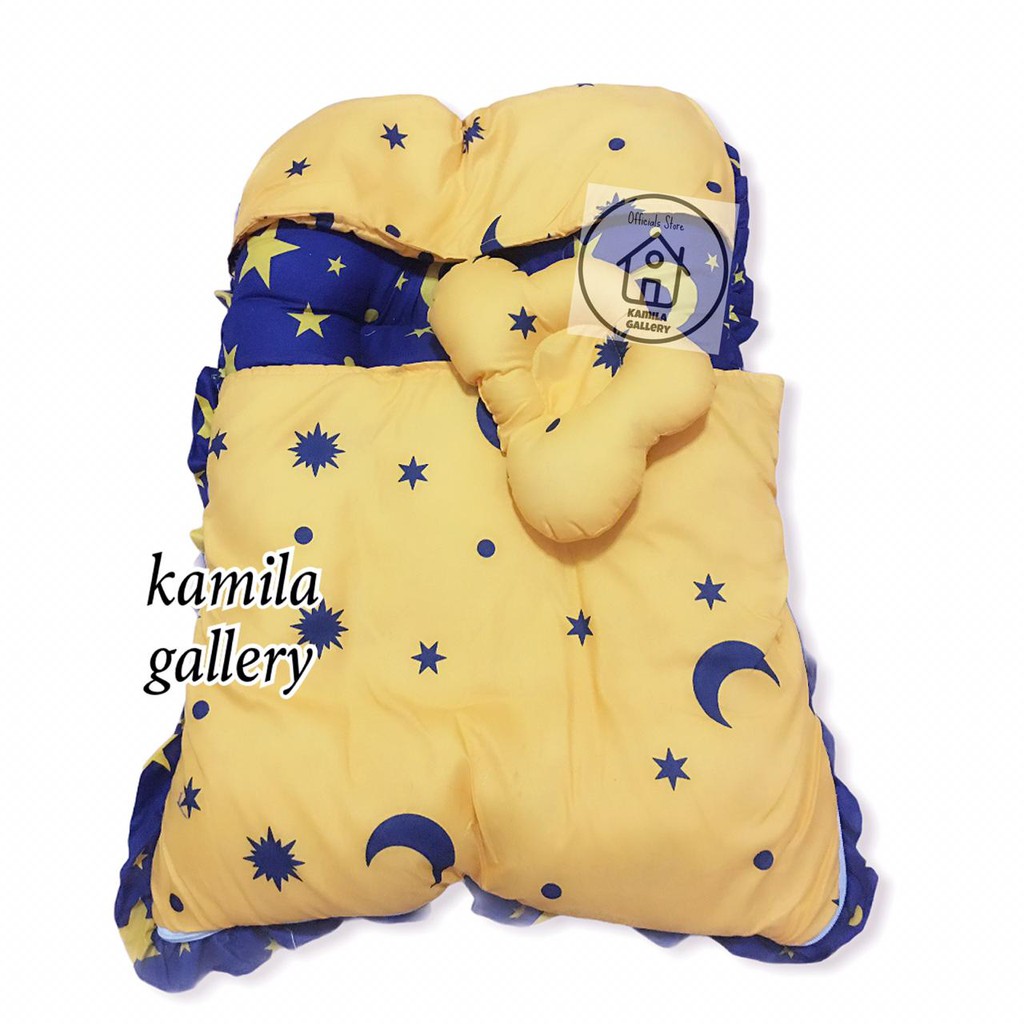 FREE BANTAL AWAN PEYANG!! KASUR BAYI SLEEPING BAG SELIMUT BAYI TOPI / KASUR BAYI RESLETING TERMURAH
