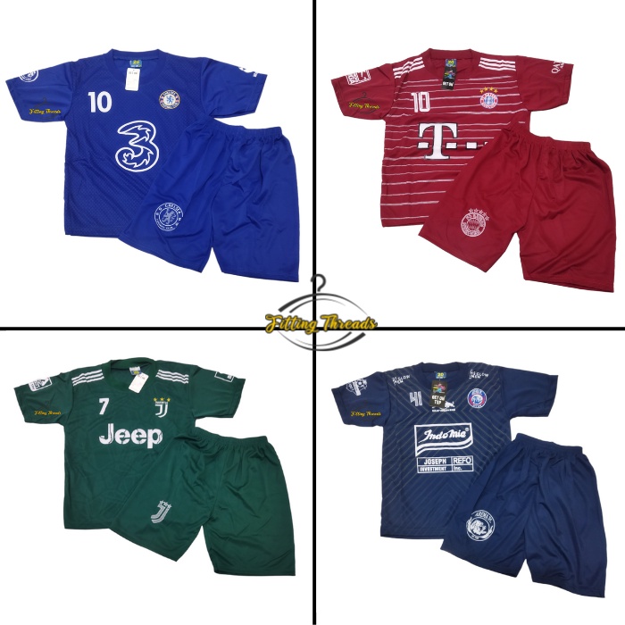 Kaos Stelan Baju Bola Anak Size 20 / Setelan Bola Anak 7 8 Tahun / Kaos Sepakbola Anak Laki Laki