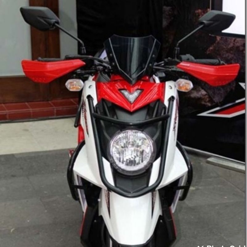 Visor Yamaha Windshield X-ride Plus Breket Aksesoris Variasi Windshield Tebal Mika Smoke