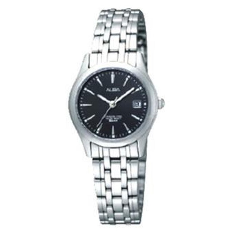 ALBA AXT859X1 Classic Silver Black Dial - Jam Tangan Wanita