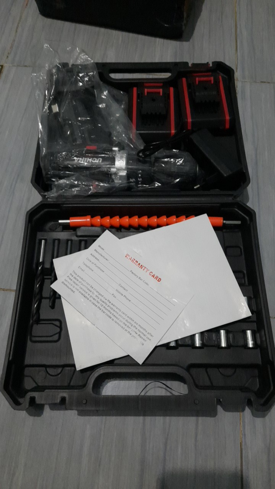 Bor Cordless Bor Ces Cas Charger Tanpa Kabel Bor Baterai Kayu Besi Obeng Elektrik Cordles Drill