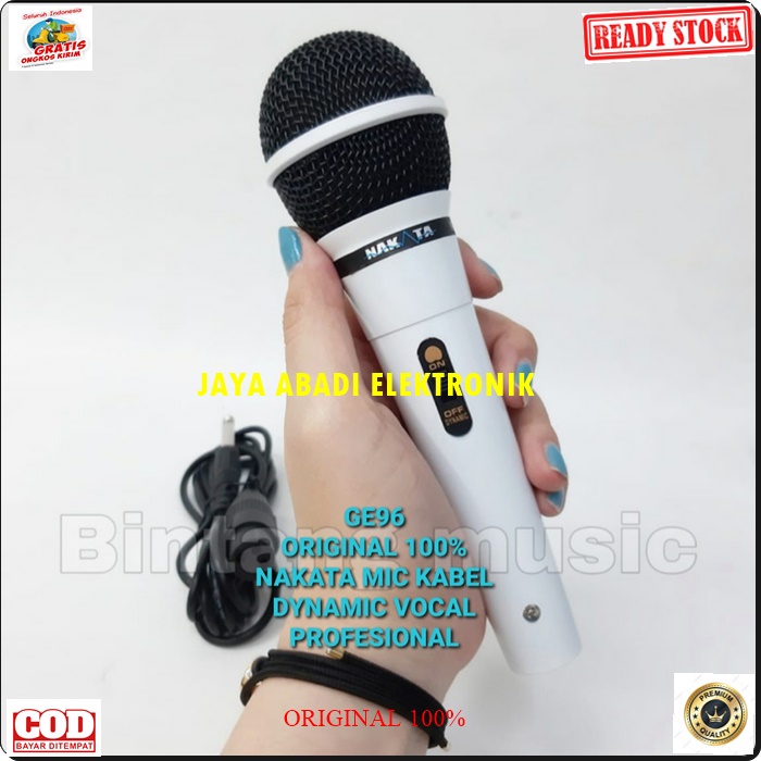G96 ORIGINAL NAKATA MIC KABEL LEGENDARY DYNAMIC MIKROPON MIK MICROPHONE MIKROPHONE CABLE KARAOKE VOKAL VOCAL AUDIO SOUND SISTEM PROFESIONAL PRO PENGERAS SPEAKER SPIKER SUARA HIFI SENSITIF MC PIDATO SEMINAR CERAMAH ACARA SOUNDBEST ARTIS SOUND BEST FIRST CL