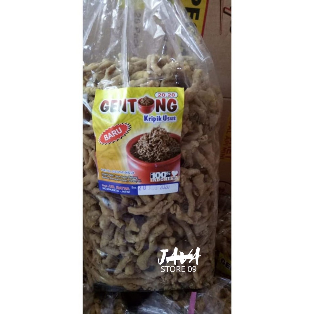 

KERIPIK USUS RENYAH KRIPIK USUS CAP GENTONG ASLI BLITAR KEMASAN 1 KG BUKAN PERBALL