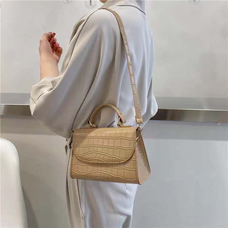 Rowling (Tas-173) Tas Selempang Wanita Fashion Croco Polos/Tas Selempang Wanita Cantik Dan Elegan