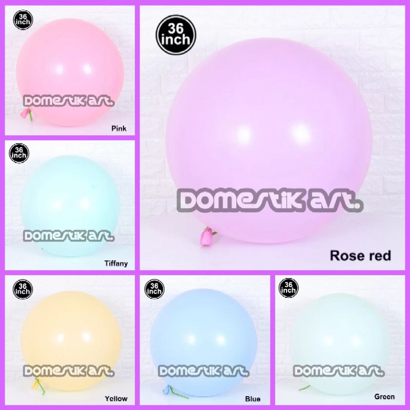 balon latex PASTEL MACARON JUMBO 36 INCH / balon pastel dekorasi macaron / balon pastel jumbo 36 inc