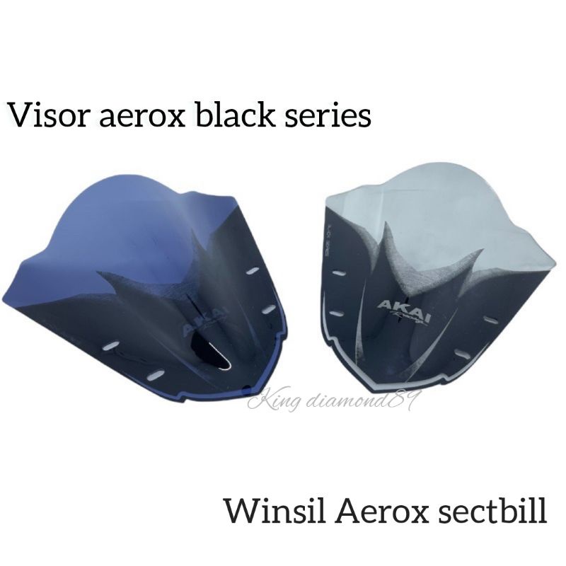 Visor Aerox Akai Black series / Winsil Aerox sectbill