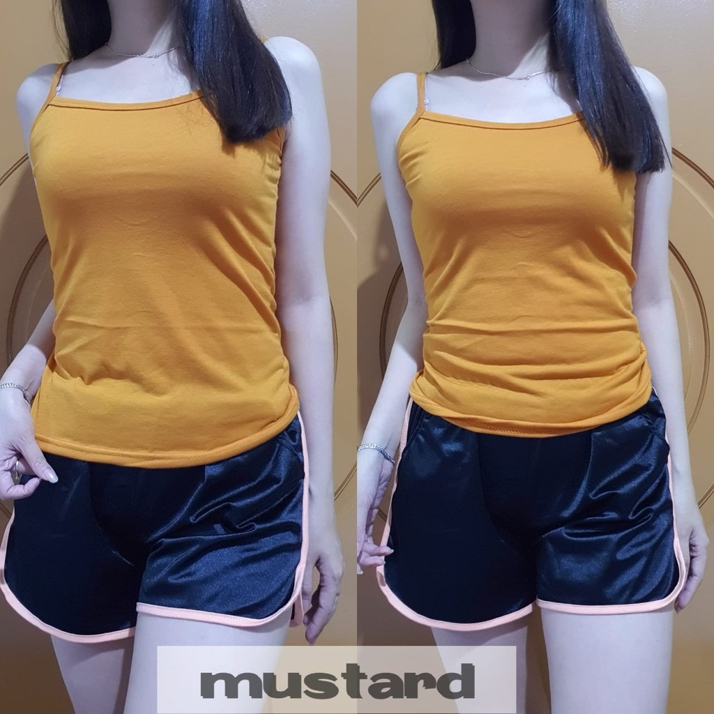 AFI - EC - Tanktop Tali (Tali Kecil) ®-Mustard