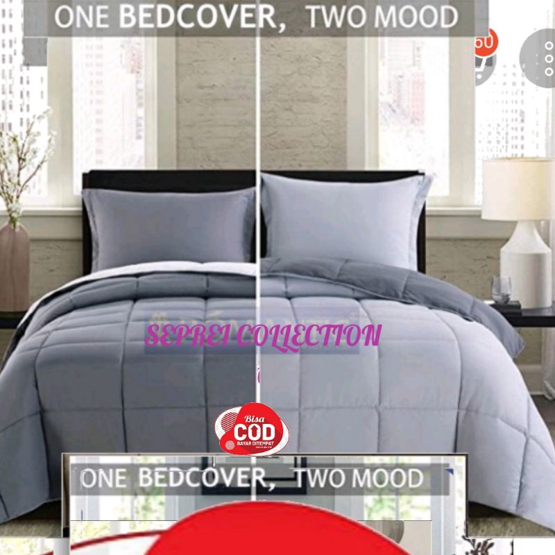 Bedcaver Selimut  Custom Two Tone Caver premium katun Jepang dispes aestetic