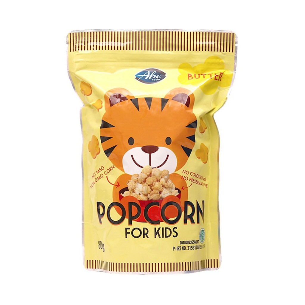 Abe Food Popcorn For Kids Snack Makanan Ringan Anak Butter 80g