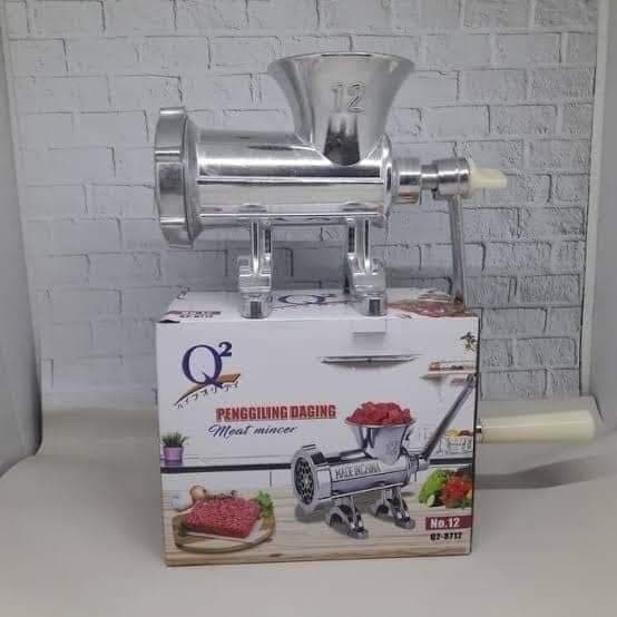 Q2-8712 Alat Penggiling Gilingan Daging Q2 8712 Meat Mincer Manual Besi NO 12 PROMO