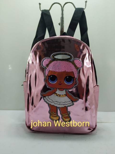 Tas anak Paud Gliter lampu kedip 01