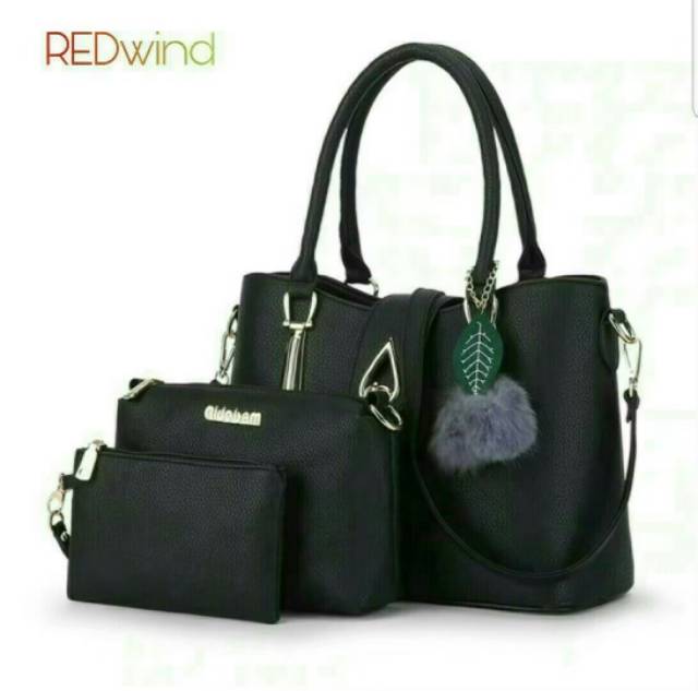 TAS WANITA TOP HANDLE AIR SET 3IN1 ADA TALI PANJANG NIQABIS