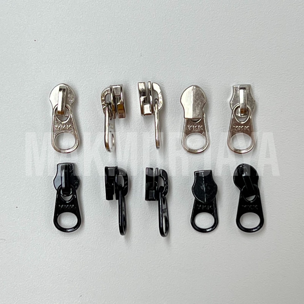 Kepala Resleting YKK Tas Terbalik Cebol Nomor 3 No 3 Balik Reverse Per Biji