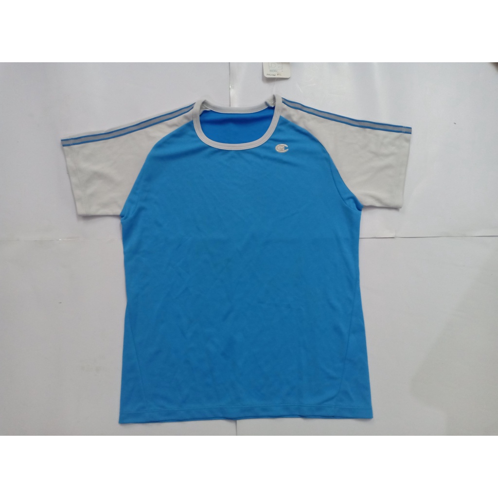 Baju Kaos Tshirt Champion Wanita Biru DryFit Baju Olahraga Sport Wear