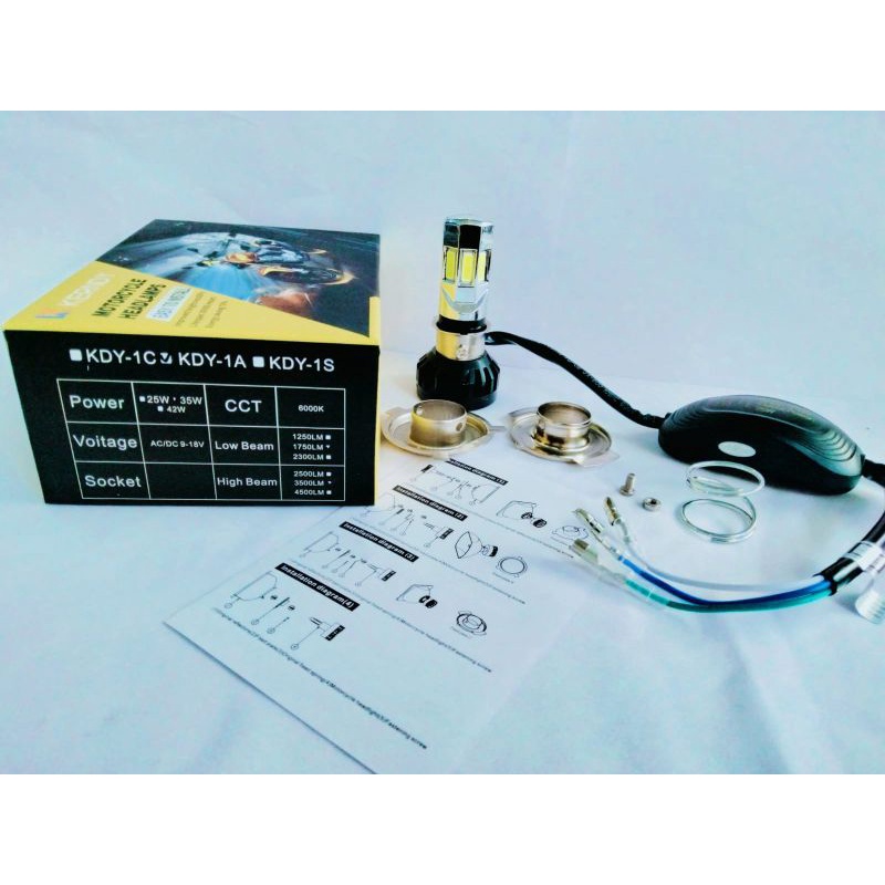 Lampu LED Motor Mobil KERNDY 3sisi/4sisi/6sisi AC&DC-2