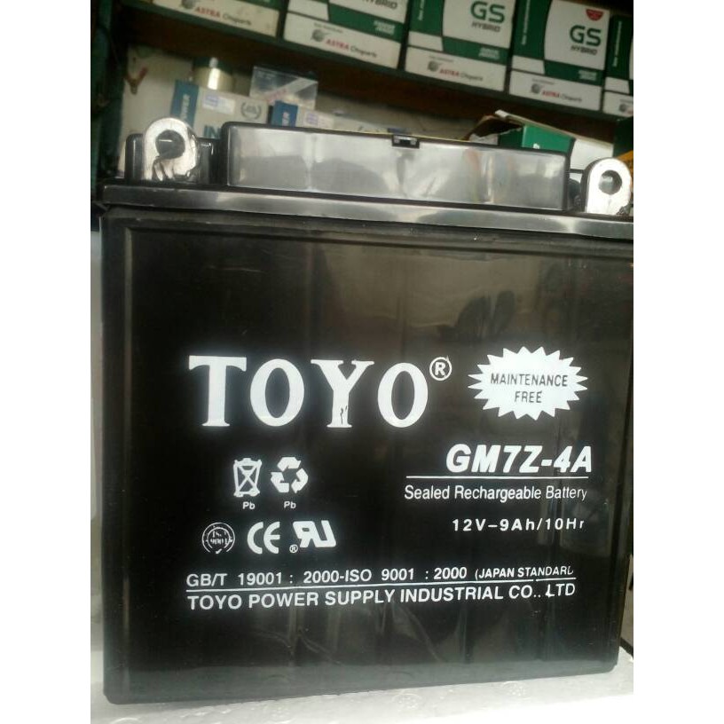 Aki / Accu Motor TOYO GM7Z-4A MF