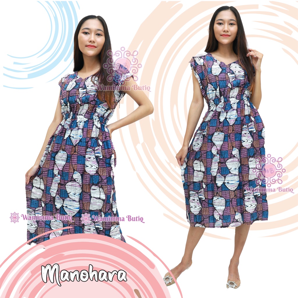 Daster Manohara Bali Daster Karet Pinggang Daster Kekinian Daster Viral Daster Manohara Panjang-Disco-Ungu