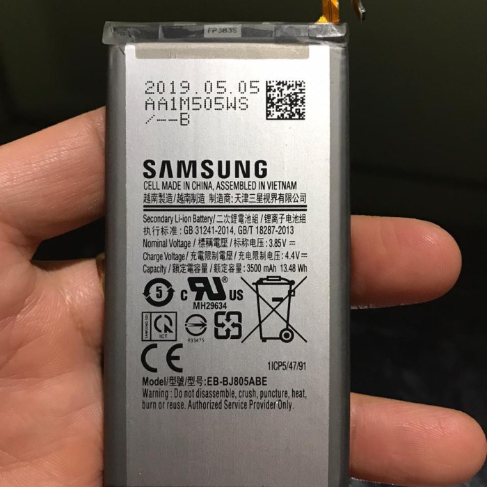 Battery Batere Batre Baterai Samsung Note 10