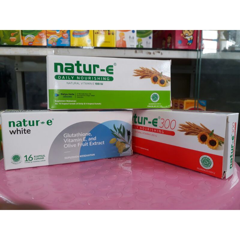 Natur-E Daily Nourishing Vitamin E 100 IU & 300 IU Isi 16-32 Kapsul / natur e 100iu/natur e 300iu/na