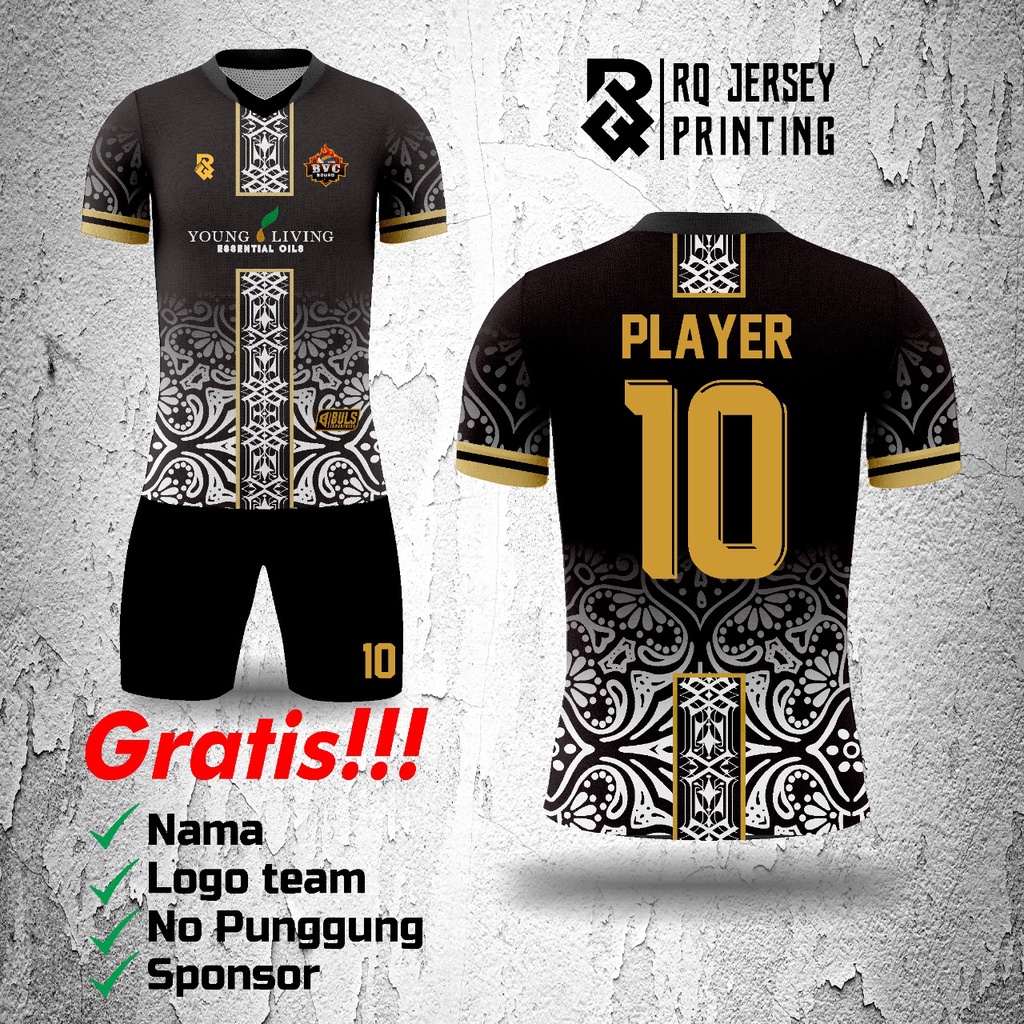 BIKIN 5 GRATIS 1  stelan BAJU+CELANA jersey bola/futsal custom nama,logo,nomor dll fullprint