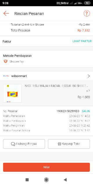 Nice Tisu Wajah Facial Tissue 60 Sheets 2 Ply