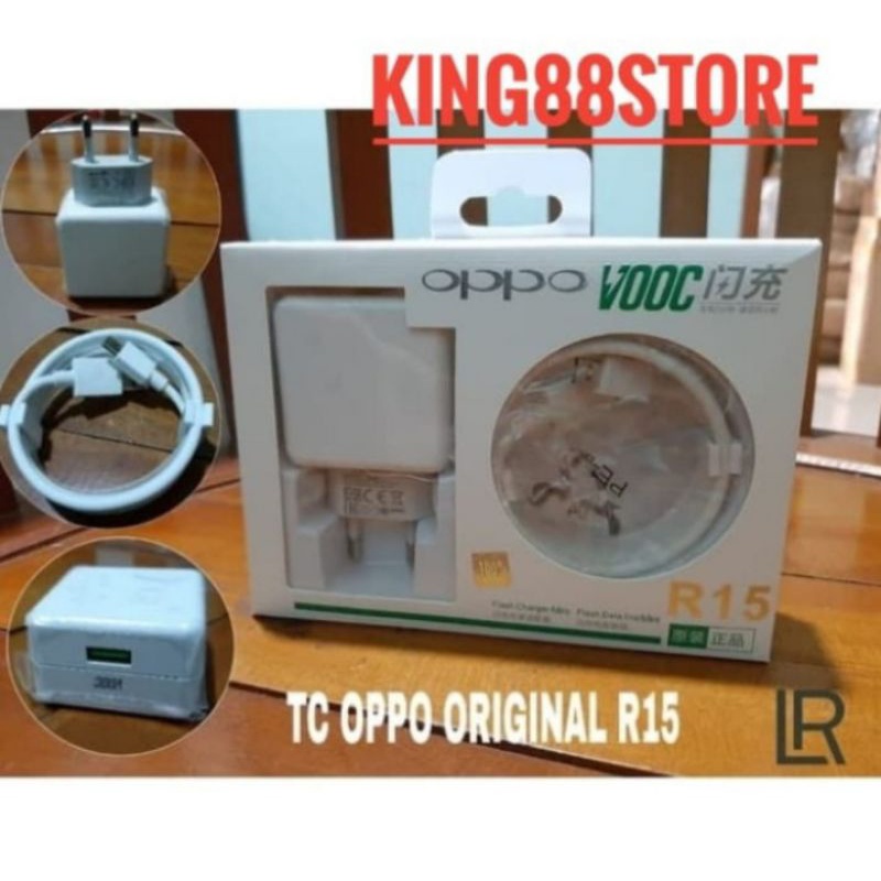 CHARGER OPPO ORIGINAL MICRO USB VOOC FAST CHARGING ADAPTOR PLUS CABLE