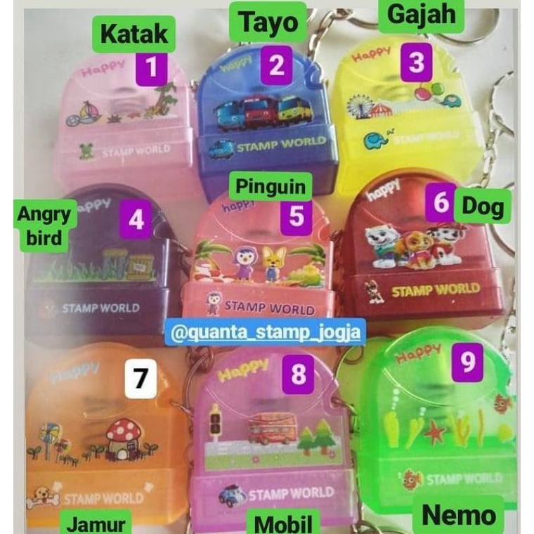 

Stempel Nama gantungan kunci 2,8 cm
