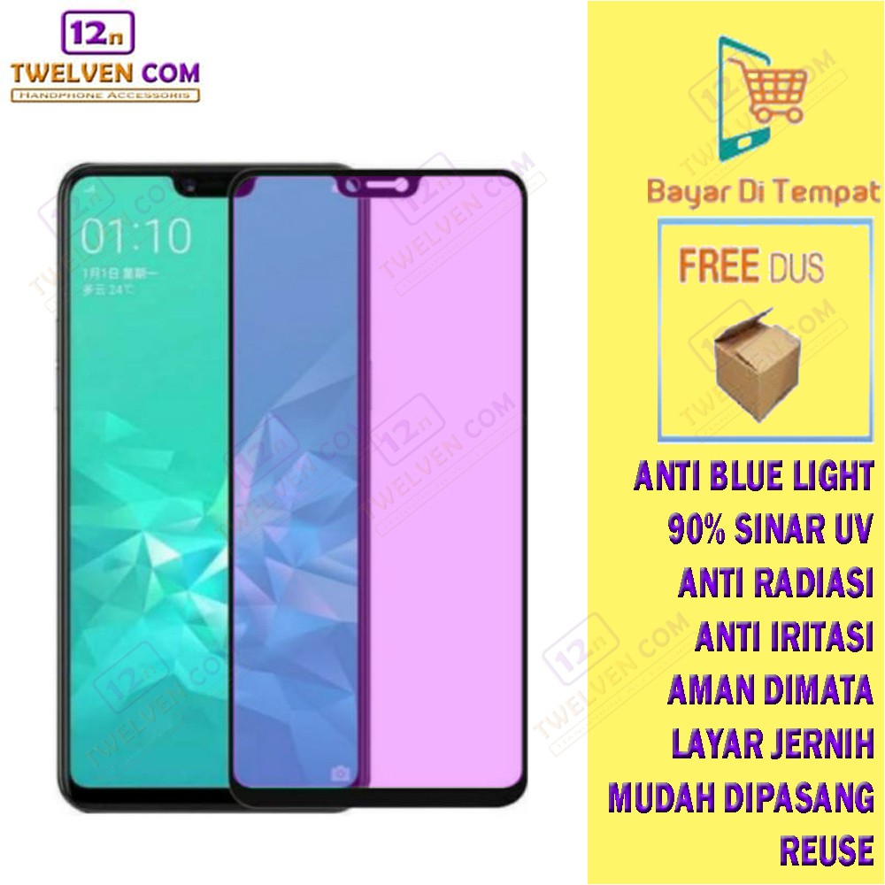 ANTI BLUE TEMPERED GLASS BLUE LIGHT ANTI GORES Realme C1 C2 C3 C11 C12 C15 C17 C20 C21y C25 C25s X X3 XT