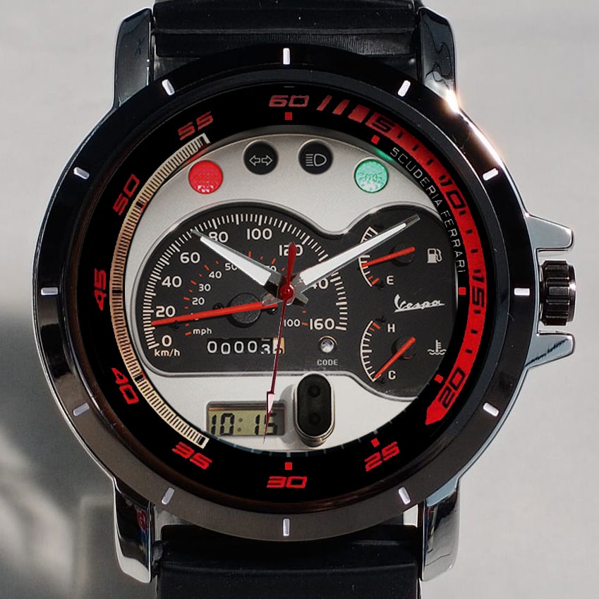 Jam Tangan Vespa / Jam Tangan Vespa Speedometer New art 3