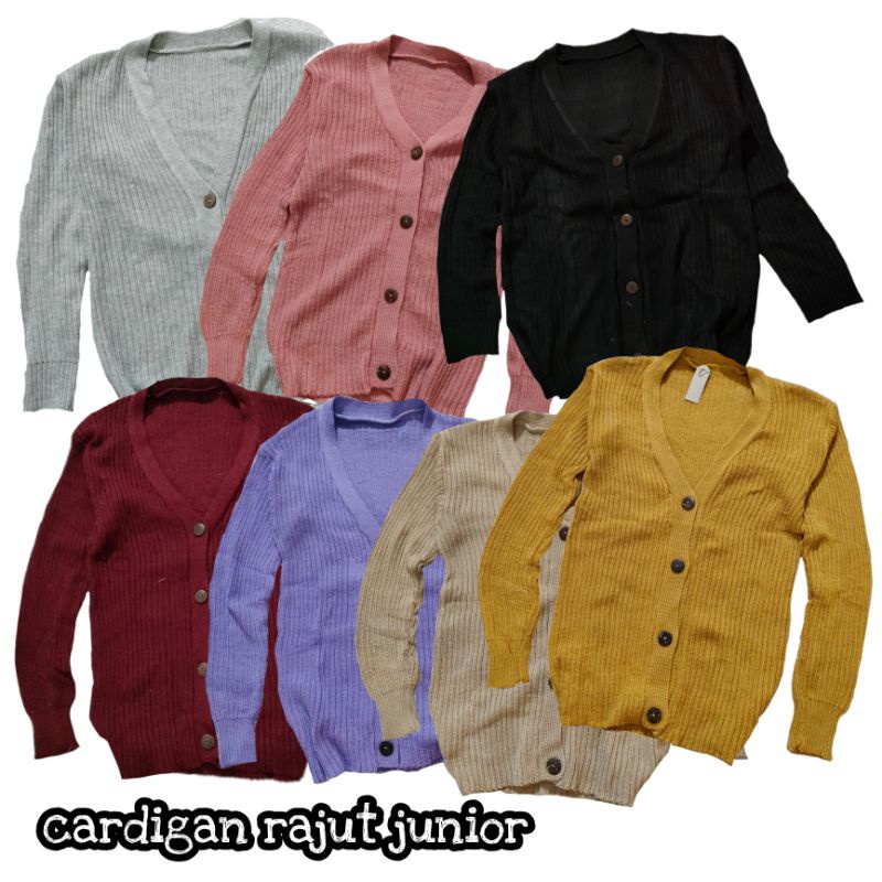 Cardigan Sweater Rajut Anak Perempuan / Kardigan Anak Korea Usia Tanggung Atau Remaja