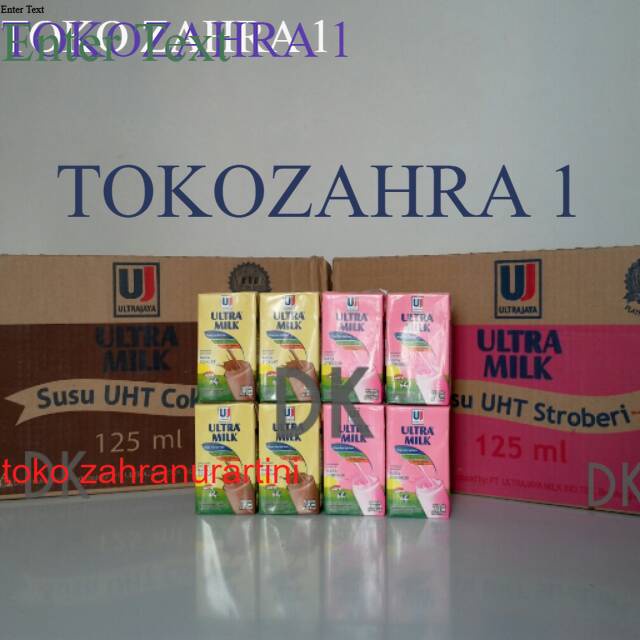 

susu uht ultra 125 ml per dus isi 40 pcs susu ultra 125