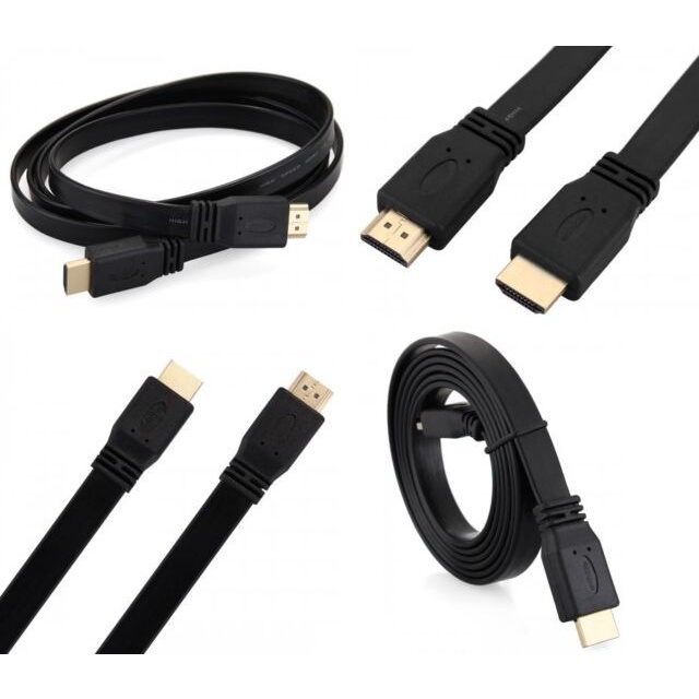 KABEL HDMI to HDMI Cable FLAT Cable Male - Male VERSI 1.4 3D 1080P