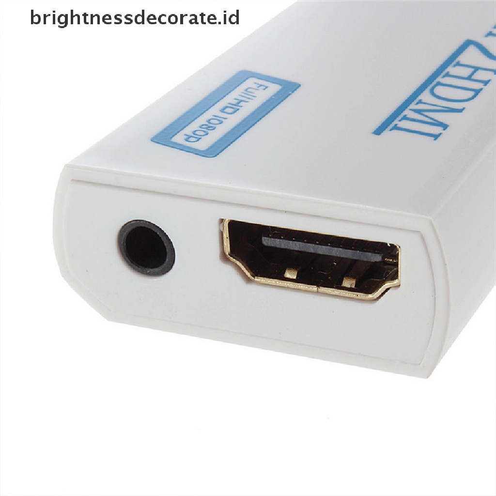 Adapter Konektor Konverter Wii Ke Hdmi 1080p / 720p Hd Dengan Kabel