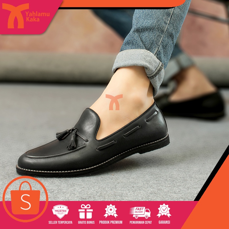 YKL LC - PROMO COD Fashion Sepatu Fantovel Moccassin Unisex Cewek Cowok Untuk Acara Formal Resmi Ker