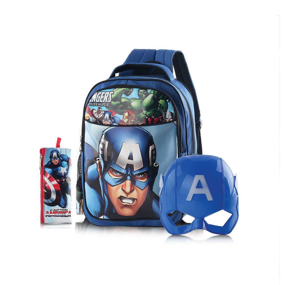 tas anak laki-laki backpack punggung tas sekolah ransel anak cowok TK,SD karakter BATMAN 1in TKF5929