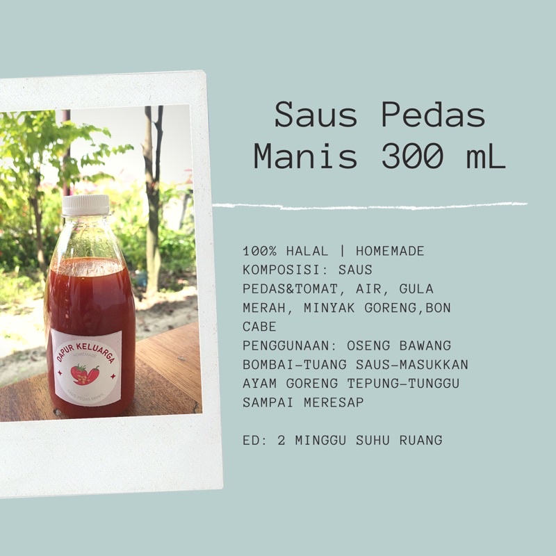 

Saus Pedas Manis Dapur Keluarga