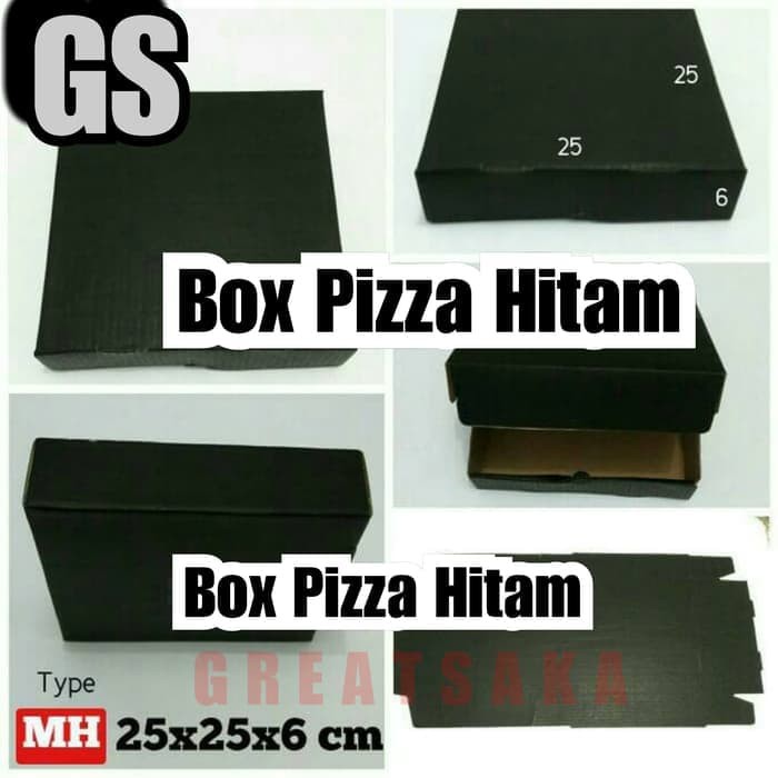

Kotak Kardus Karton Pizza Hitam M