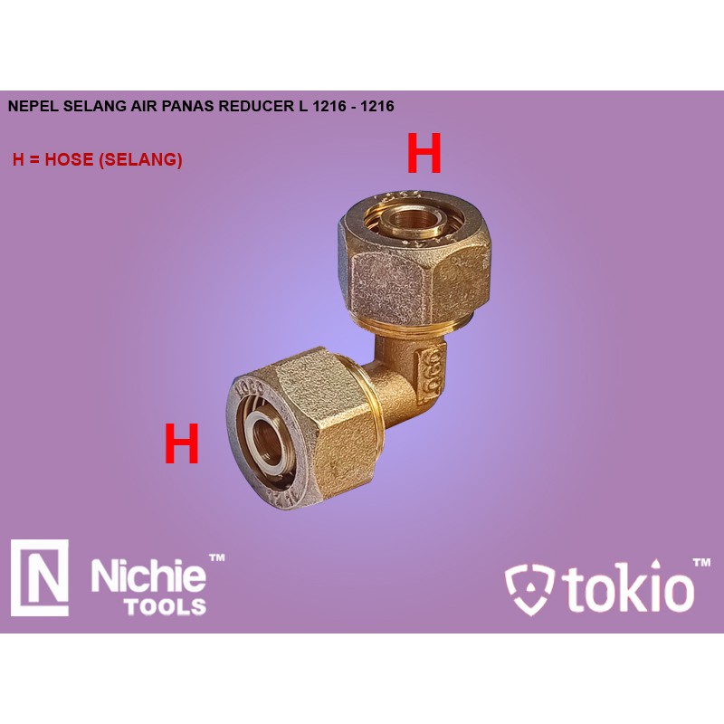 Nepel Selang Air Panas Water Heater REDUCER L L 1216 - 1216