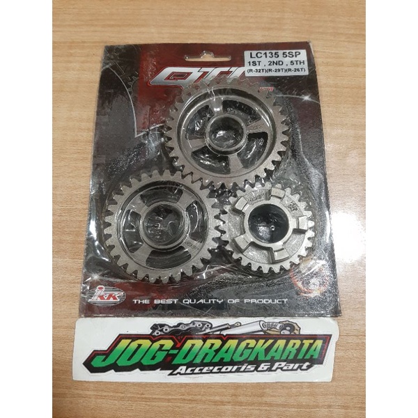 GEAR RASIO GEAR BOX MESIN YAMAHA JUPITER MX 5 SPEED QTT RACING ORIGINAL