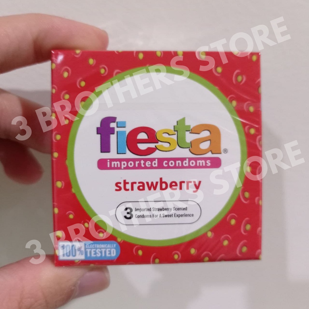 KONDOM FIESTA ALL VARIAN isi 3 Alat Kontrasepsi Privasi Aman